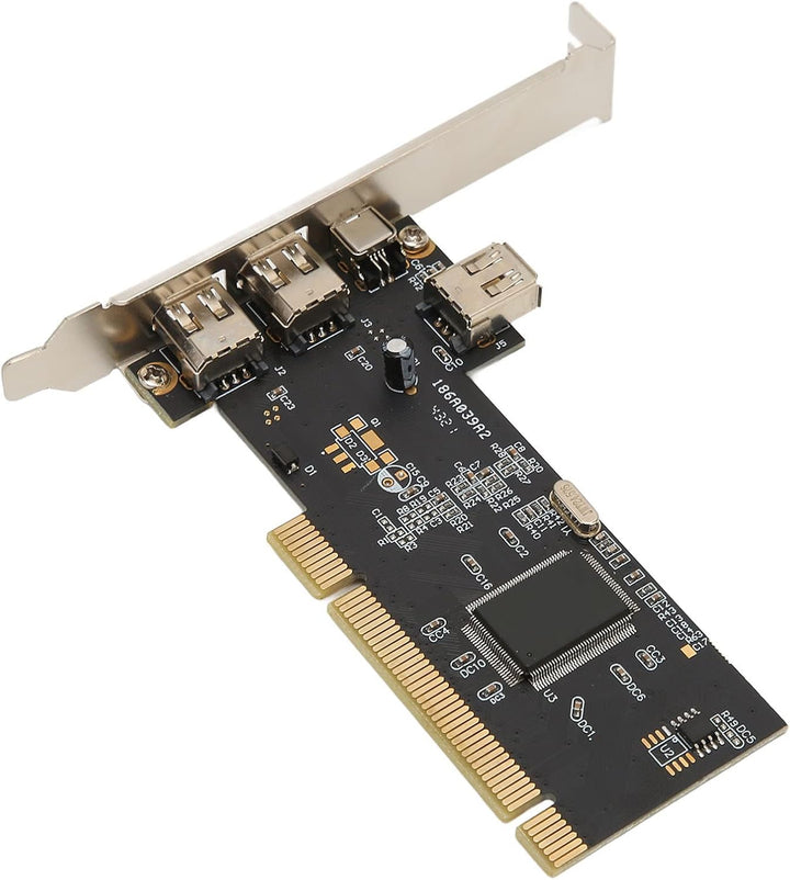 1394 Firewire-Karte, PCIe 3-Port-Erweiterungskarte, mit 1 Lane PCI Express mit 2,5 GB/s Vollduplex-K