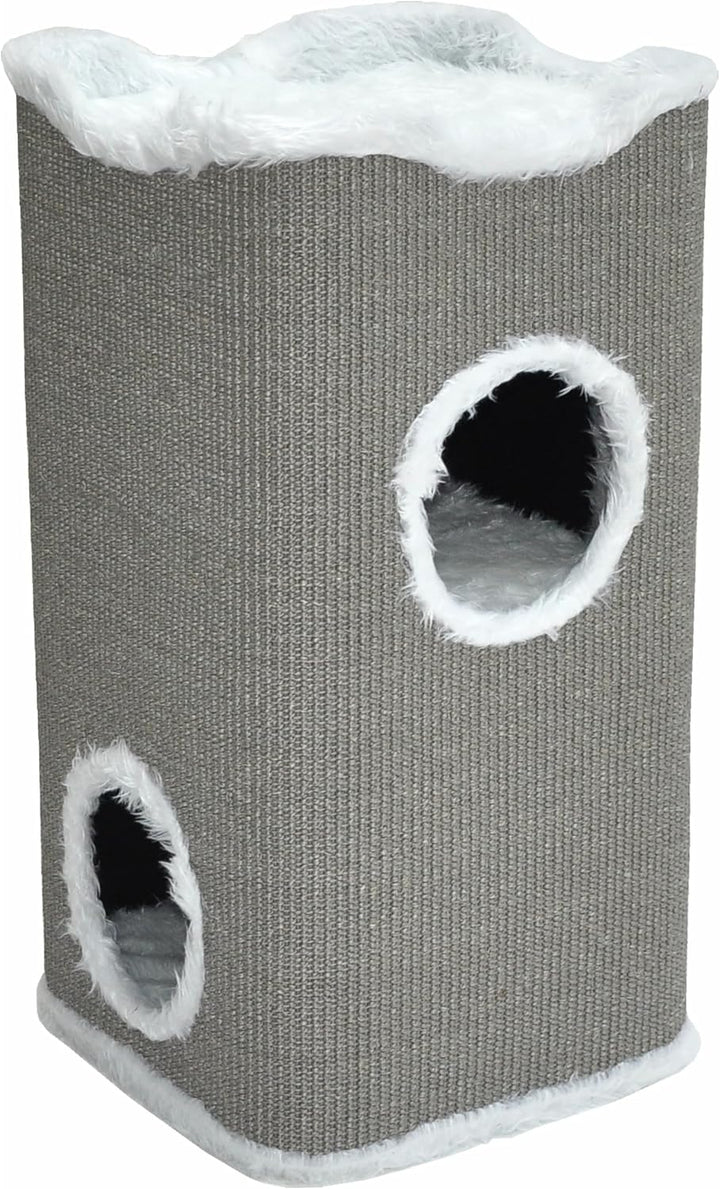 nanook Kratztonne Kratzbaum Katzenkratzbaum Toni für Katzen, 74 cm, robust und stabil, mit 2 Höhlen,
