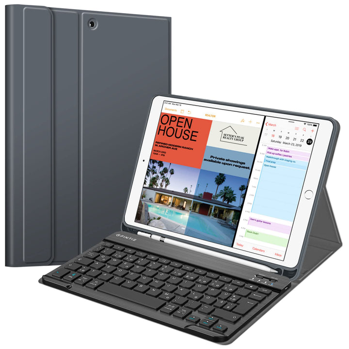 Fintie Tastatur Hülle für iPad Air 10.5" 2019 (3. Generation) / iPad Pro 10.5" 2017, Soft TPU Rückse