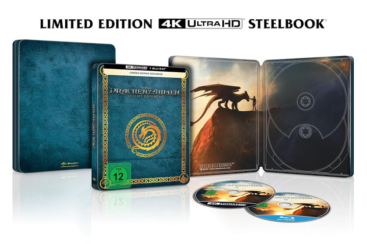 Drachenzähmen leicht gemacht - Limited Steelbook (4K UHD + Blu-ray), 4K