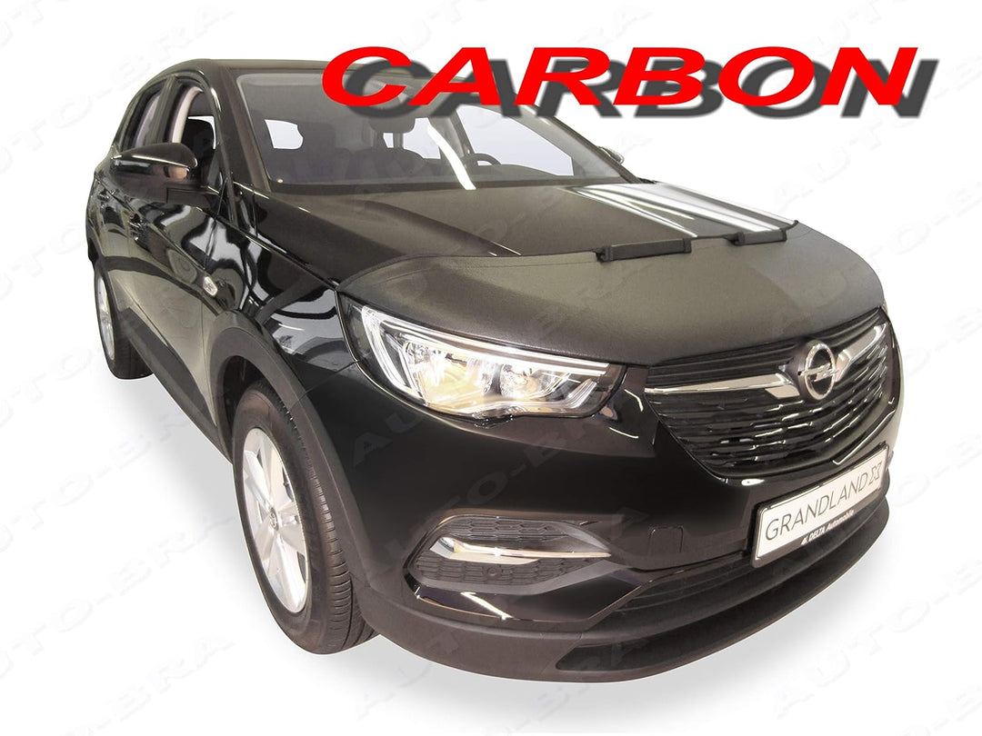 AB3-00378 Carbon Optik Auto Bra kompatibel mit Opel Grandland X Bj. seit 2017 Haubenbra Steinschlags