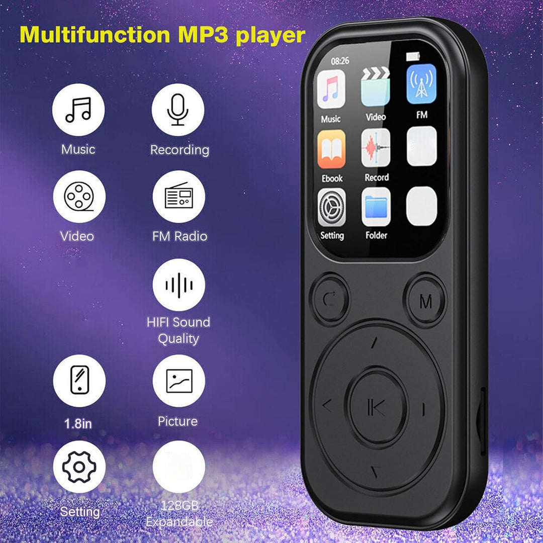 SENECESLI MP3-Player mit Bluetooth 5.4, 32GB Speicherkarte | 2,01-Zoll-Bildschirm, Verlustfreier Hi-