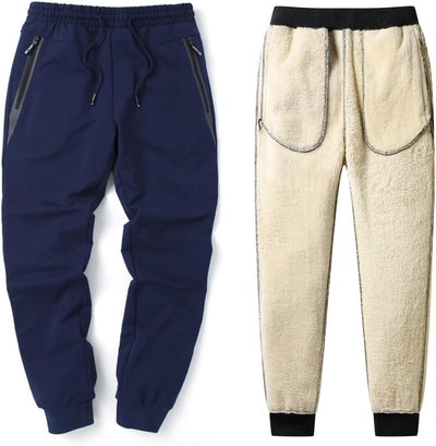 Tansozer Pantalones Jogging Hombres algodón invierno Polar Hombres Pantalones Pantalones deportivos