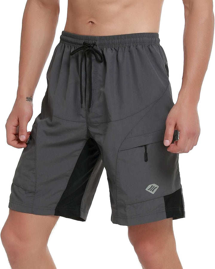 Santic Radlerhose für Herren, Radlerhose, MTB, Rennrad, mit gepolstertem Höschen, für Herren – Boden