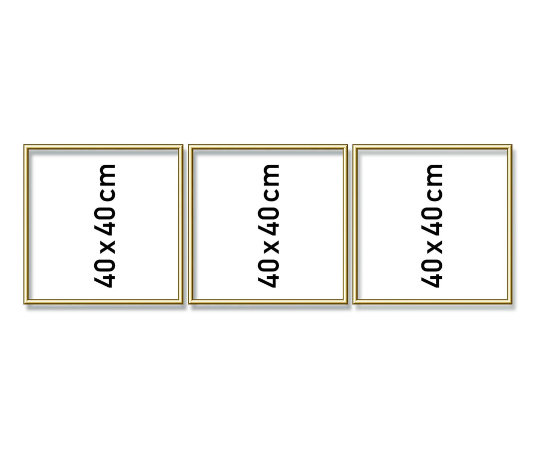 Schipper 605150706 Malen nach Zahlen, Alurahmen Triptychon 120 x 40 cm, goldglänzend ohne Glas für I