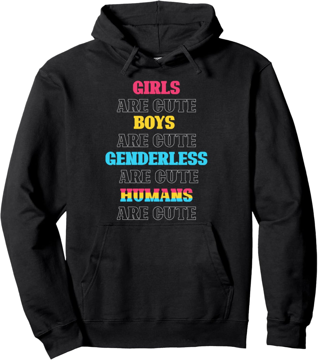 Menschen sind süss Genderfluid LGBTQ Geschenk Pansexuell Pullover Hoodie