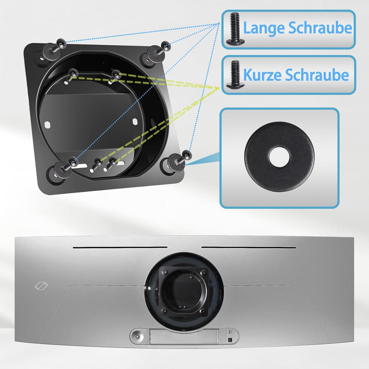G95SC VESA Halterung Kompatibel mit Samsung Odyssey G9 OLED 49 Zoll Monitor, G93SC (LS49CG934SUXEN,