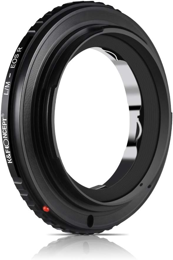 K&F Concept L/M-EOS R Bajonettadapter Objektiv Ring für Leica M LM Objektiv auf Canon EOS R-Mount Sp