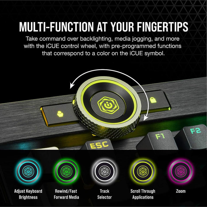 Corsair K100 optische mechanische RGB-Gaming-Tastatur OPX optische mechanische RGB-Tastenschalter -