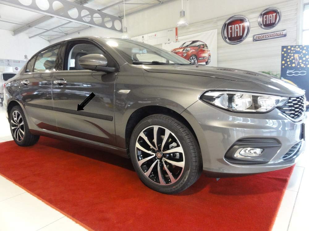 Spangenberg Seitenschutzleisten schwarz passend für FIAT Tipo Stufenheck ab Baujahr 10.2015- F46 (37