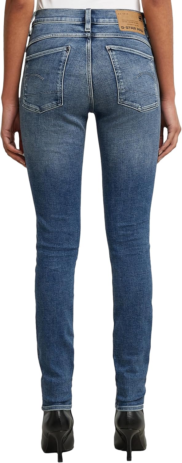 G-Star Damen Lhana Skinny Jeans 32W / 30L Blau (Faded Cascade D19079-c051-c606), 32W / 30L Blau (Fad