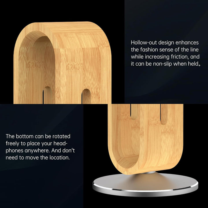Kopfhörer Ständer Holz Schreibtisch U Form Headset Halterung Aluminium Gaming Kopfhörer Aufbewahrung