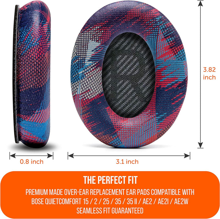 WC Wicked Cushions Ersatzohrpolster Kompatibel mit Bose QuietComfort 35 (QC35) & QuietComfort 35ii (