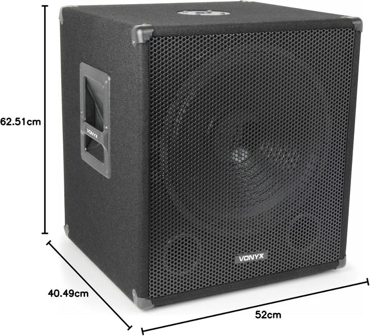 VONYX SMW15 600 Watt Passiver PA-Subwoofer 15 Zoll