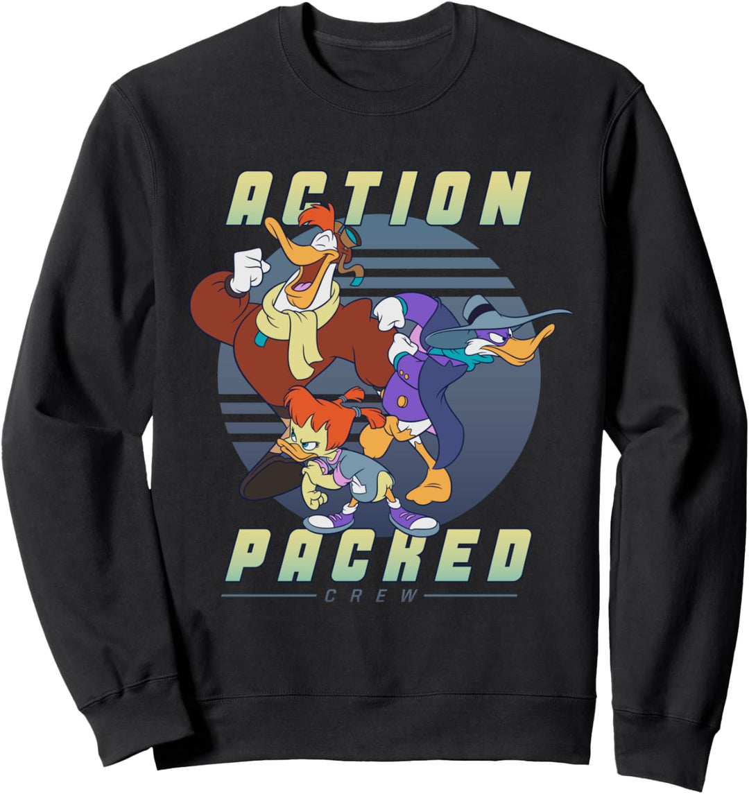 Disney Darkwing Duck Action Packed Crew Sweatshirt