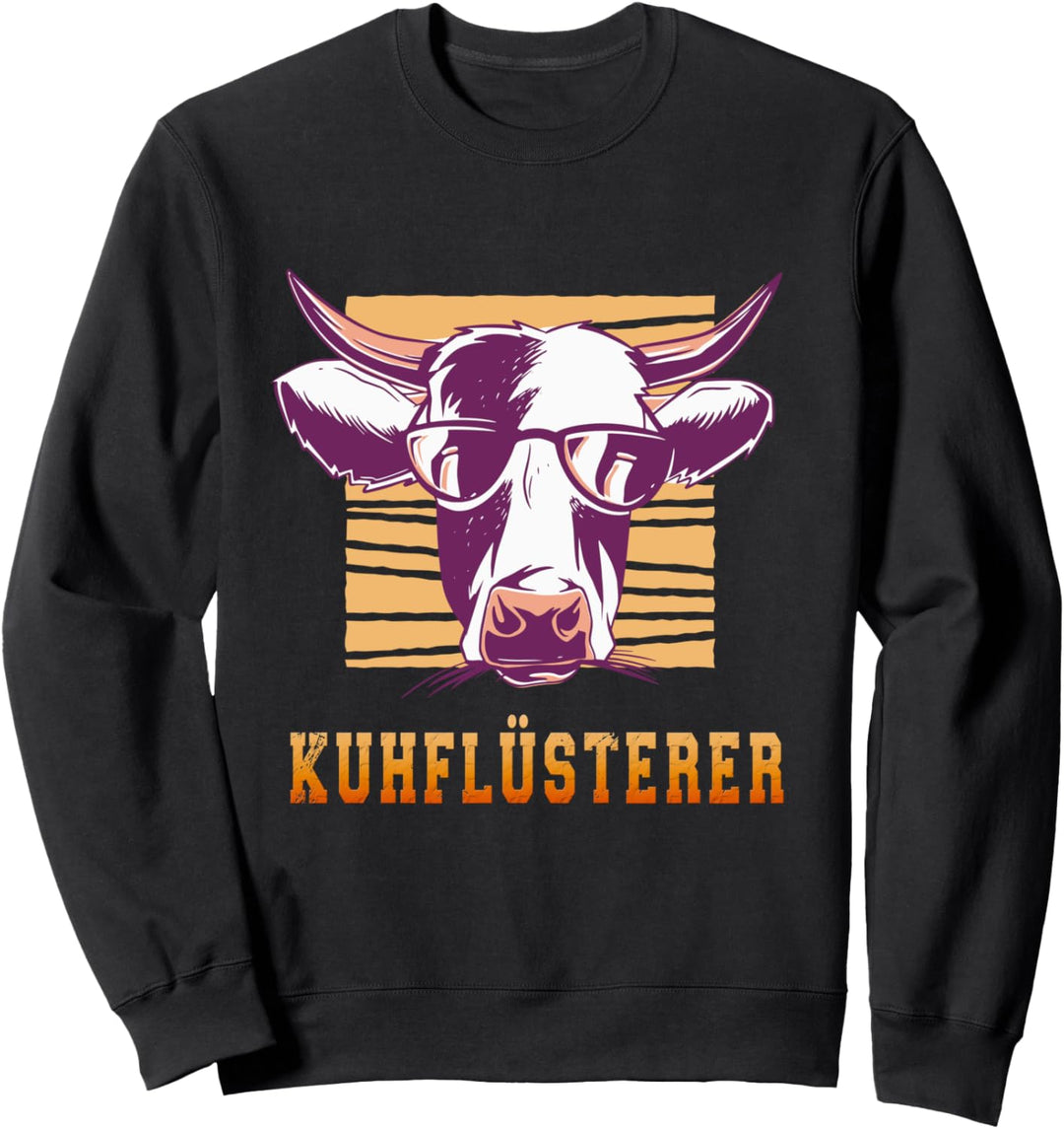 Kuhflüsterer Landwirt Züchter der mit den Kühen Spricht Sweatshirt