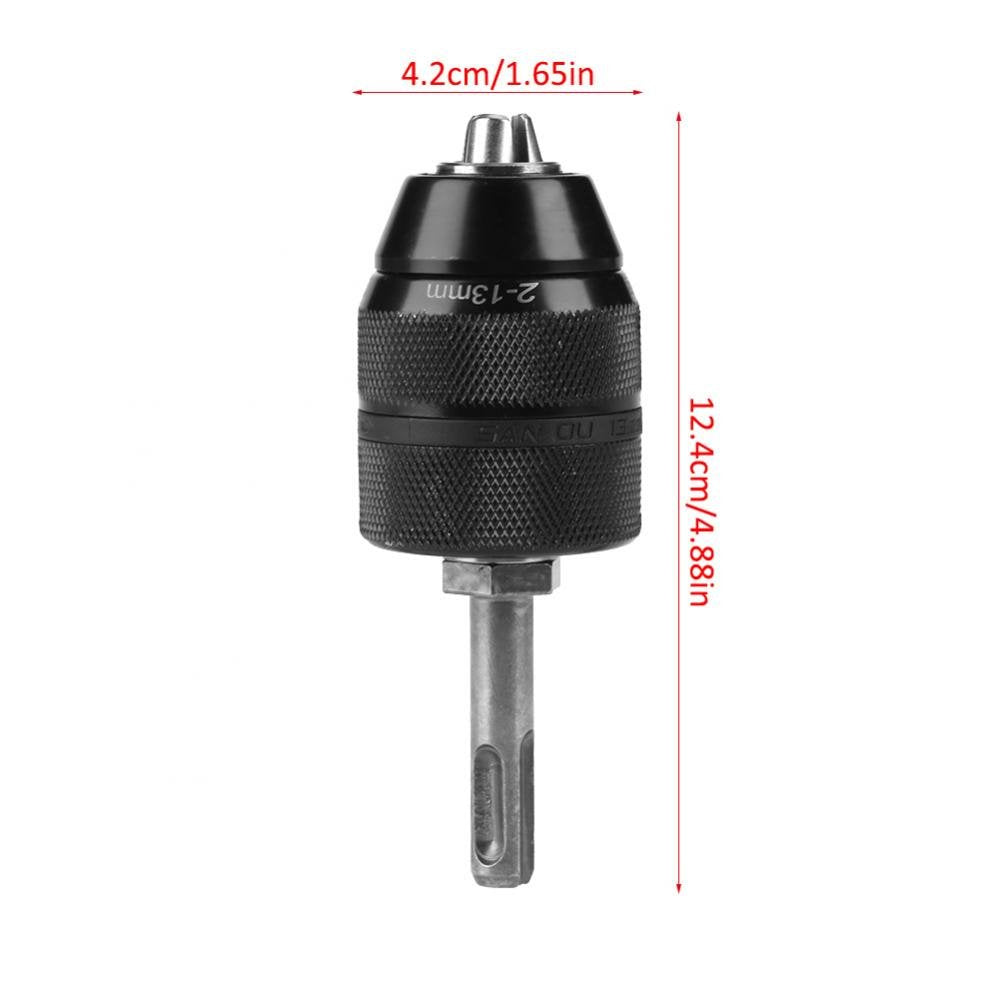 SDS-Spannfutter, 2-13 mm Fachmann Hochleistungs-Bohrfutteradapter, Keyless-Drehmaschinen-Bohrfutterk