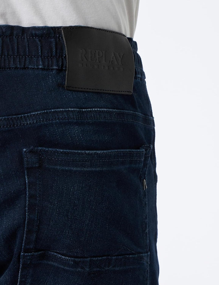 Replay Herren Jeans Milano mit Power Stretch 28W / 30L Dark Blue 007, 28W / 30L Dark Blue 007