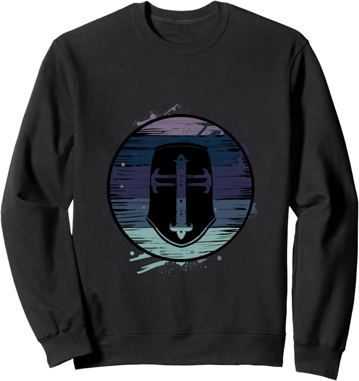 Ritter Templer Helm Kreuzritter Geschenk Sweatshirt