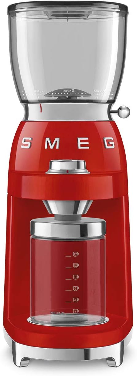 Smeg CGF01RDEU Kaffeemühle rot one size Rot, one size Rot