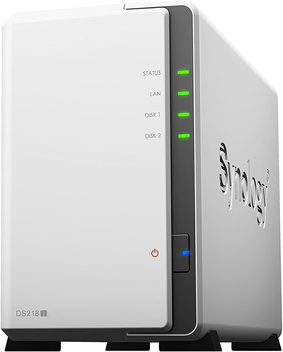Synology DS218J - DiskStation DS218j 2 Bay- Marvell Armada 385 88F6820 Dual-Core 1.3GHz- DDR3 512MB-