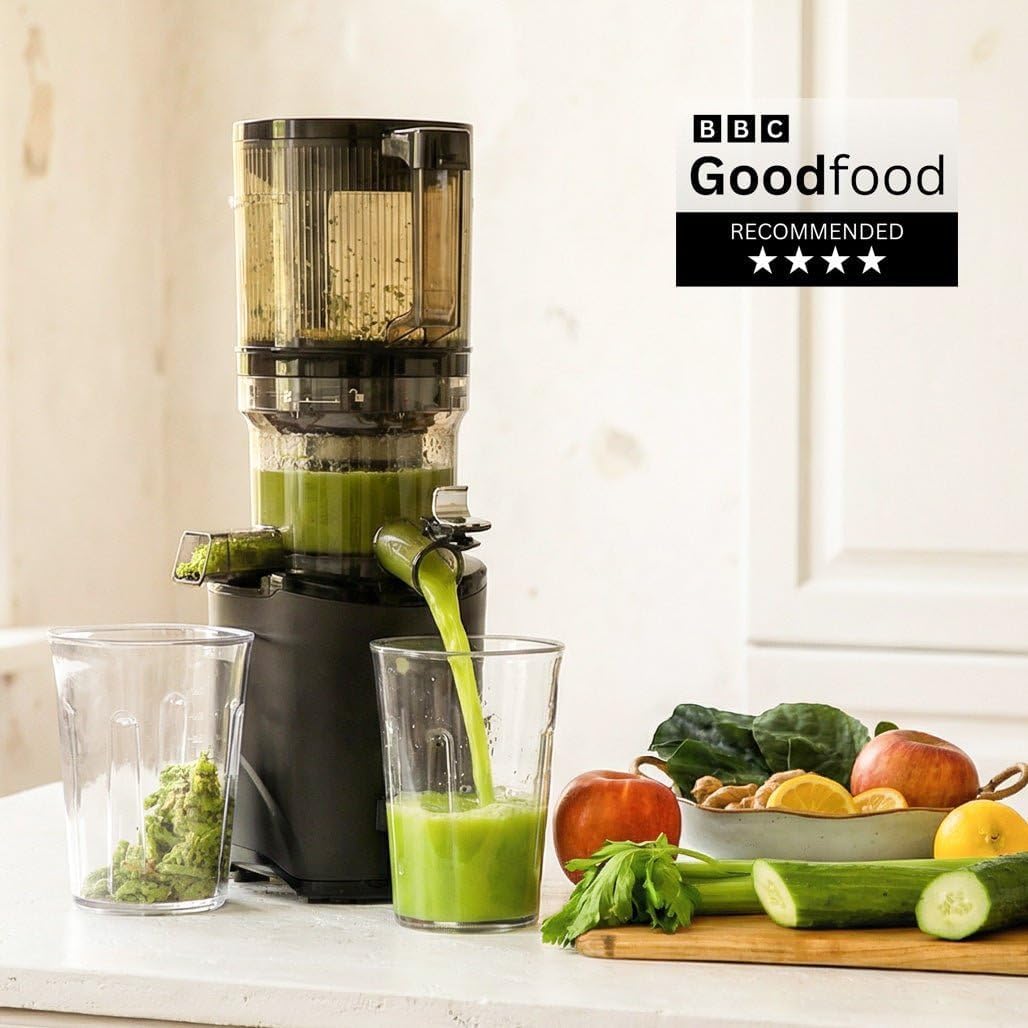 Kuvings AUTO9 | Kaltpressentsafter | Hands-Free Slow Juicer | 2L Auto-Hopper | Entsafter für Obst &