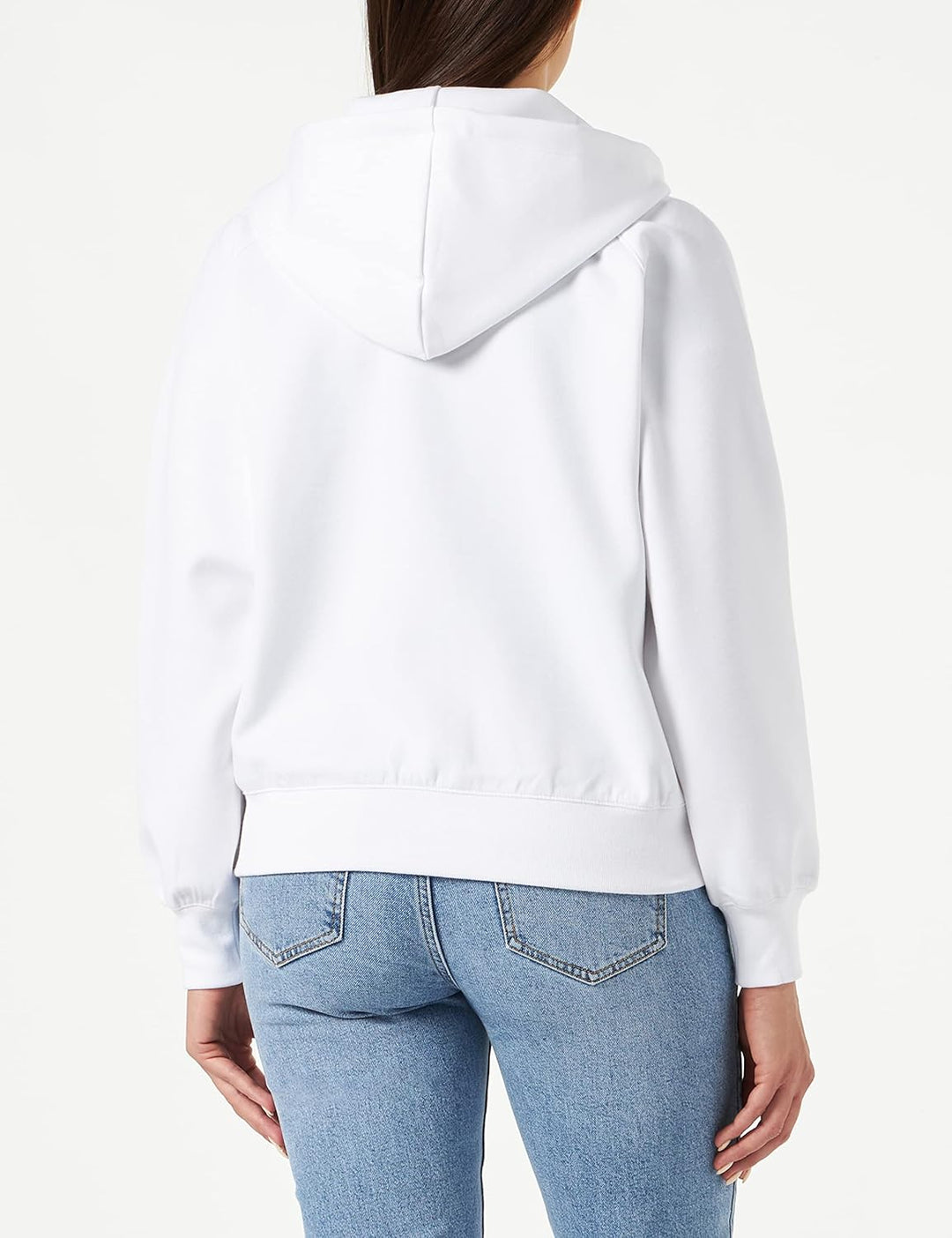 Champion Damen Legacy American Classics Stretch Interlock Small Logo Boxy Full Zip Kapuzenpullover M