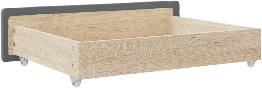vidaXL Bettschubladen 2 STK., Bettkasten mit Rollen, Schubkasten Schublade für Bett, Bettschubkasten