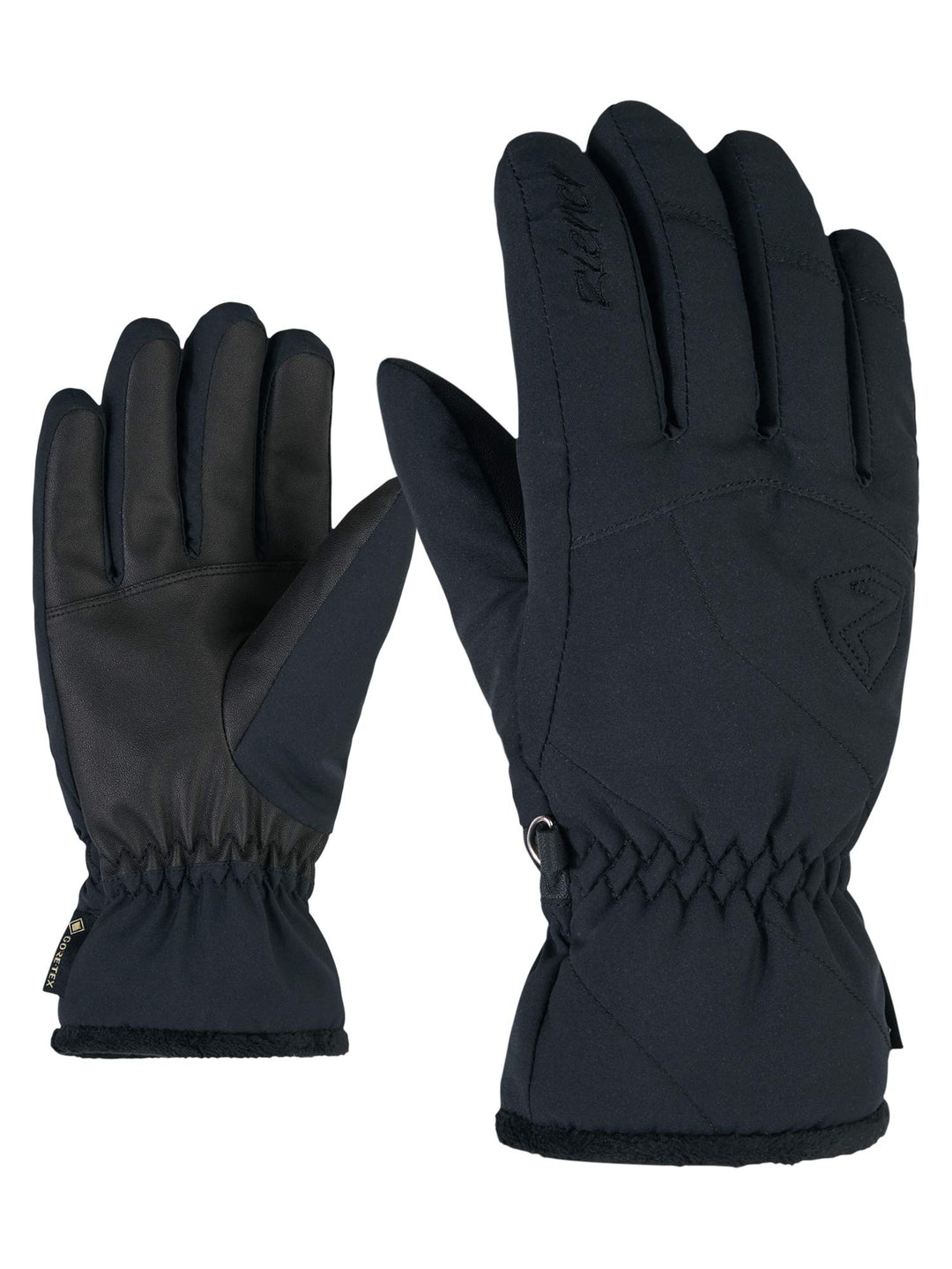 Ziener Damen Karri GTX Ski-Handschuhe/Wintersport | Wasserdicht, Atmungsaktiv 7.5 Schwarz, 7.5 Schwa