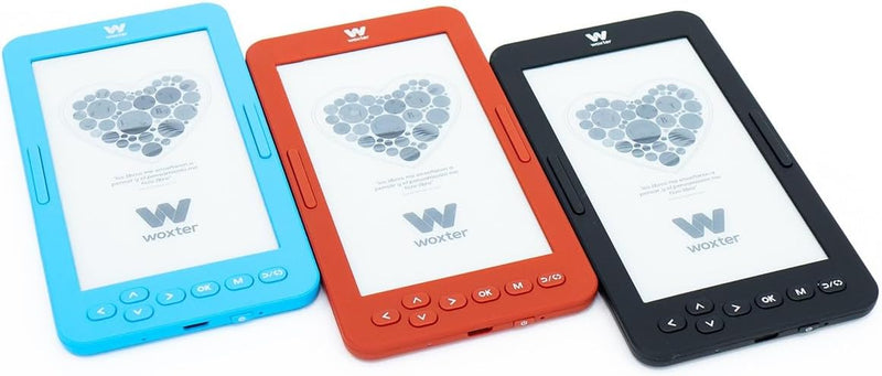 Woxter E-Book Scriba 195 S - Red-Compact-Leser elektronischer Bücher von 4,7 Zoll (960 x 540, E-Ink