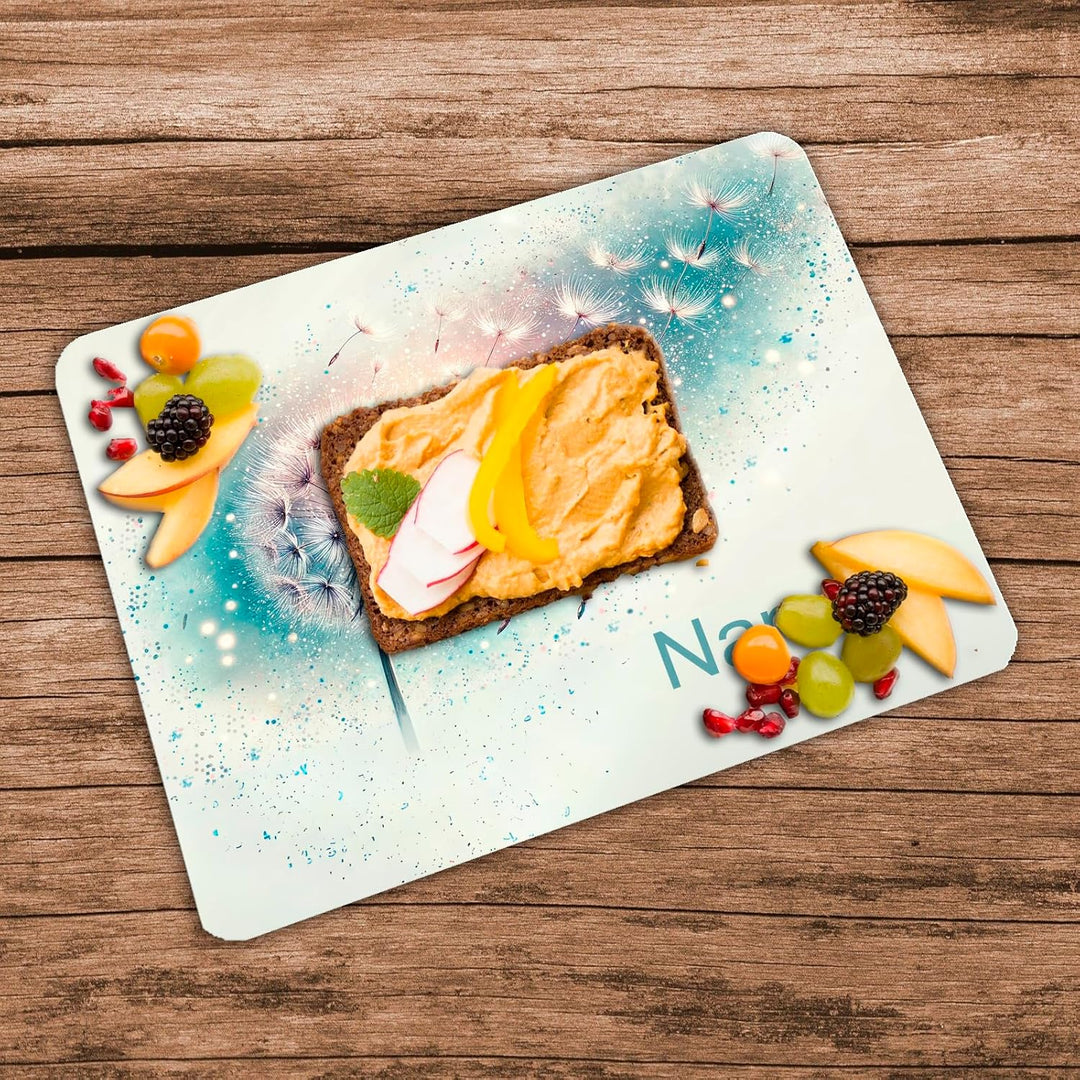 Vesperbrettchen mit Name/Frühstücksbrettchen Brotzeitbrettchen Schneidebrettchen mit Motiv & Persona