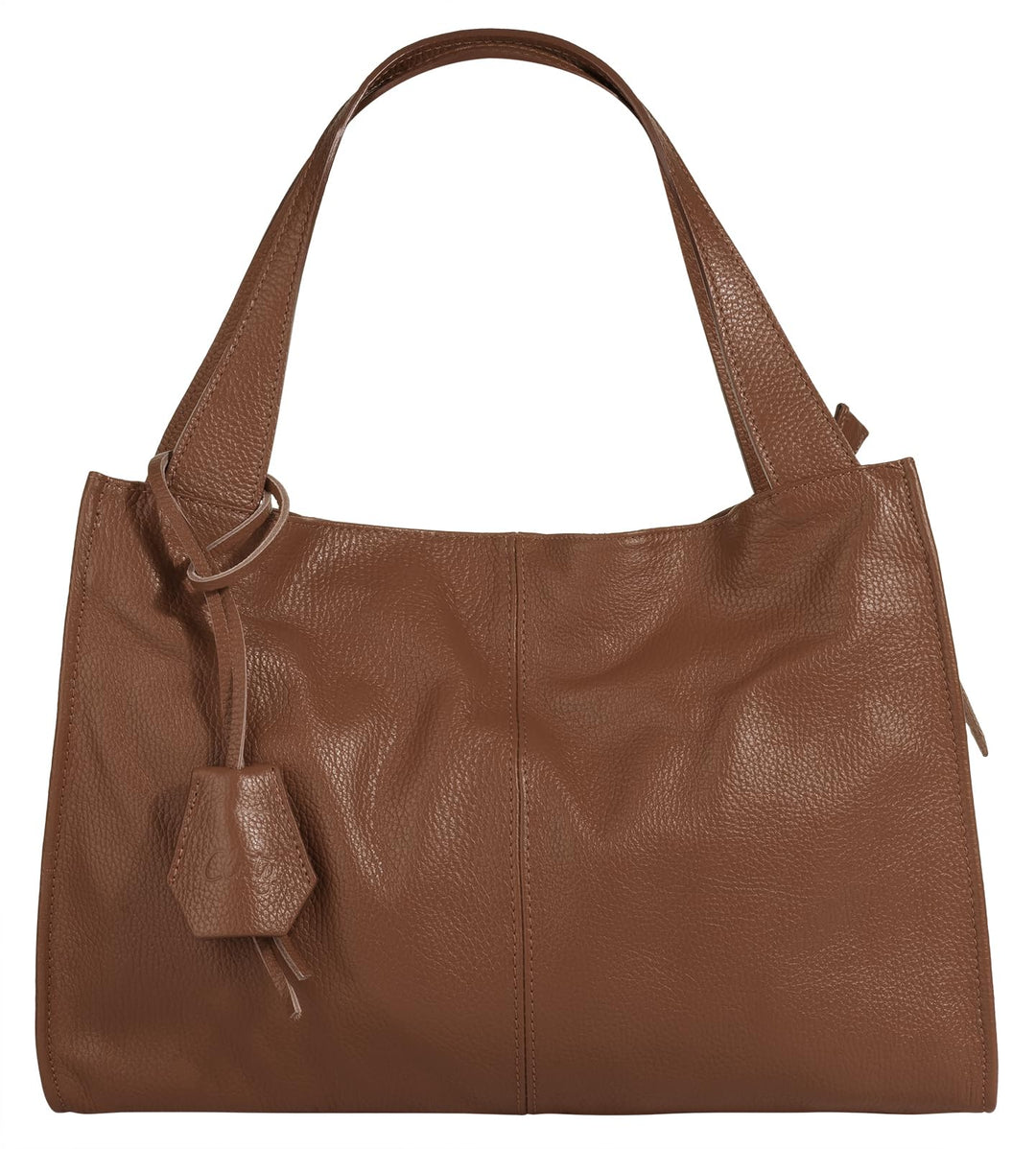 Shopper Echt Leder Damen Made in Italy, Smartphonefach, Ledertasche Damen, Handtasche Echtleder, Umh
