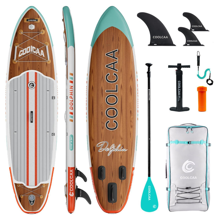 COOLCAA SUP Board, 355cm (Extra Gross) Stand Up Paddling Board, Aufblasbares Stand-Up Paddle Board m
