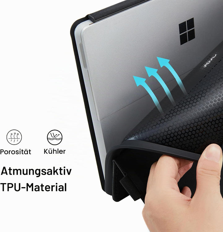 Hülle für Microsoft Surface Pro 11 / Pro 10 / Pro 9 13 Zoll (2022),Leder Schutzhülle Surface Pro 9 T
