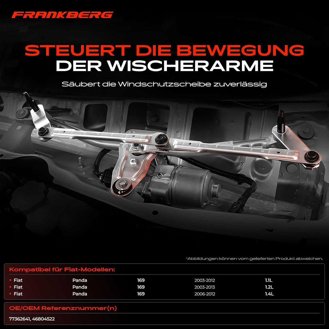Frankberg 1x Scheibenwischer Wischergestänge Scheibenwischergestänge ohne Motor Vorne Links oder Rec