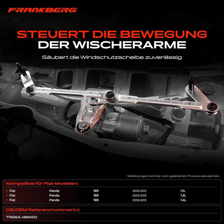 Frankberg 1x Scheibenwischer Wischergestänge Scheibenwischergestänge ohne Motor Vorne Links oder Rec