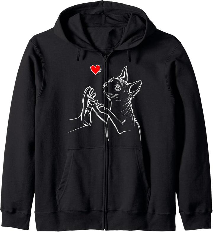 Sphynx Katze Liebe Sphinx Nacktkatze Kapuzenjacke