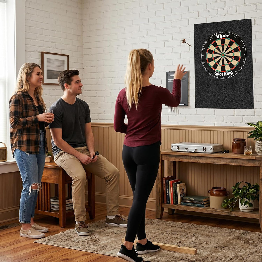 Dartboard Wandschutz, Filz Dartscheibe Wandschutz Selbstklebend, Wandumrandung für Dartboard, Filz-D