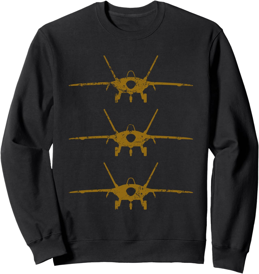 Kampfjet-Pilotengeschenk Vintage Sweatshirt