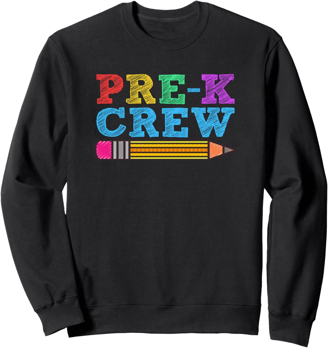 PRE-K CREW Vorschule Zurück zur Schule Lehrer Schüler lustig Sweatshirt
