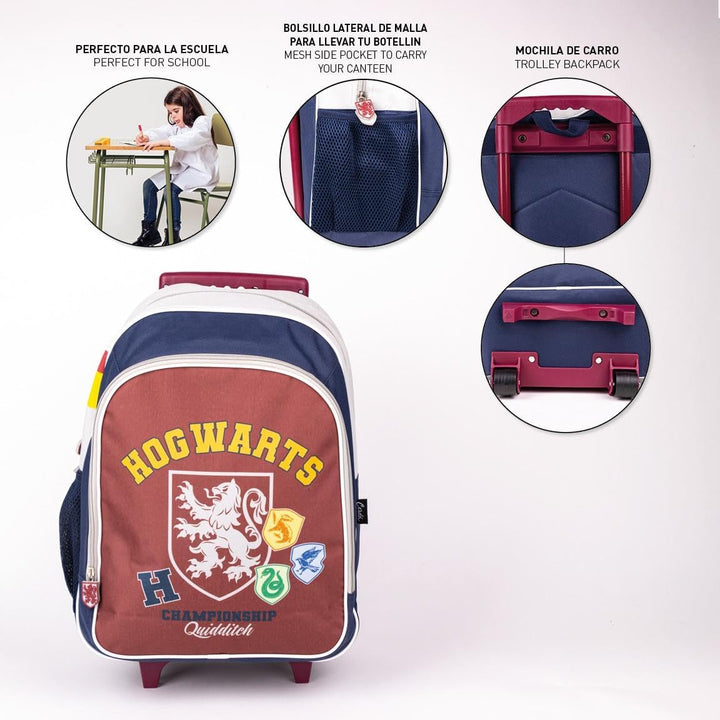 CERDÁ LIFE'S LITTLE MOMENTS Unisex Kinder Rollen Harry Potter Rucksack, Dunkelblau