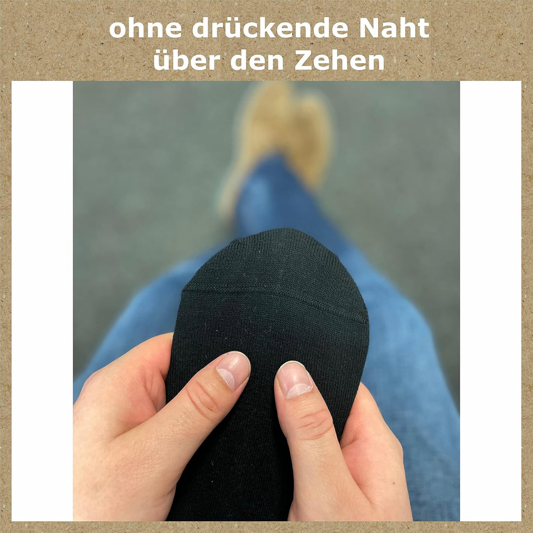 GAWILO Socken aus 100% Baumwolle (10 Paar) | Ohne drückende Naht, mit venenfreundlichem Komfortbund