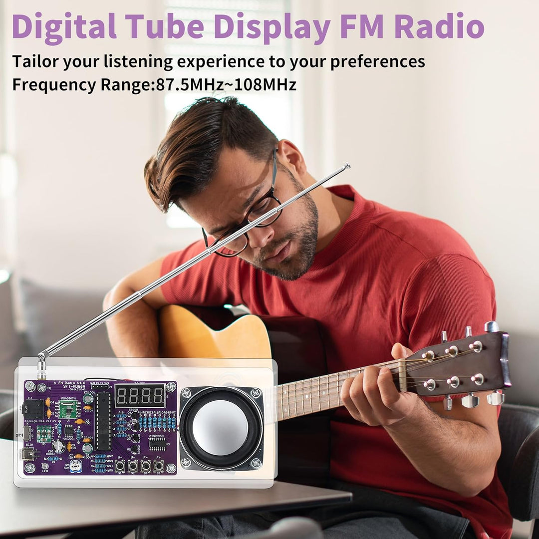 Heemol FM Radio Löt Bausatz, DIY Radio Kit mit Digital Display, Lötübungs-Set für Erwachsene und Anf