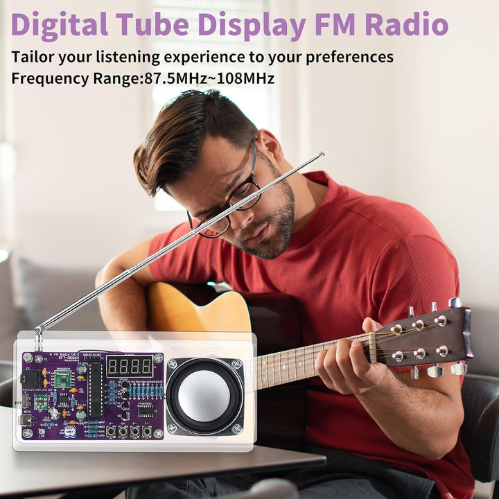 Heemol FM Radio Löt Bausatz, DIY Radio Kit mit Digital Display, Lötübungs-Set für Erwachsene und Anf
