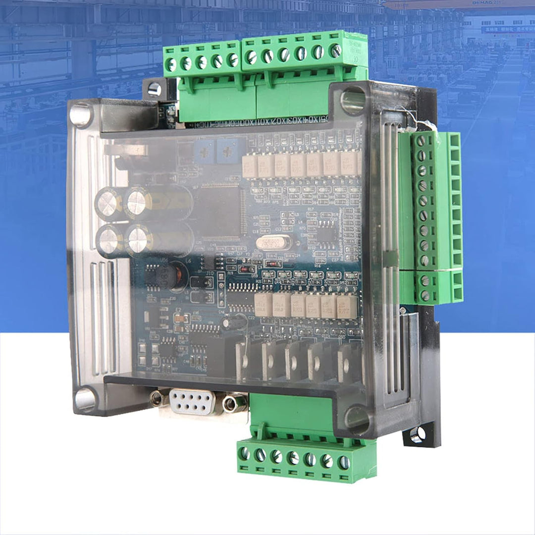 SPS-Industriesteuerplatine FX3U-14MT, speicherprogrammierbare 24-V-DC-SPS-Steuerung, Analog 6AD + 2D