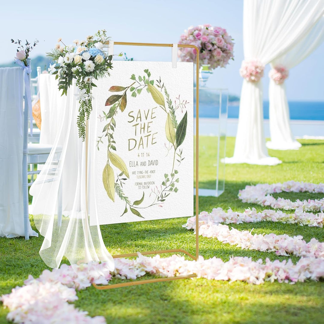 Ständer für Hochzeitsschild, Metall Hochzeits-Willkommensschild, Verstellbare Hochzeitsständer, Welc