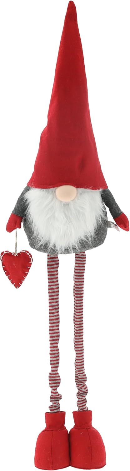 CREOLOGIC XXL-Wichtel Figur 130 cm · Wichtel Teleskopbeine · Weihnachtsdekoration Wichtel · Nordic W