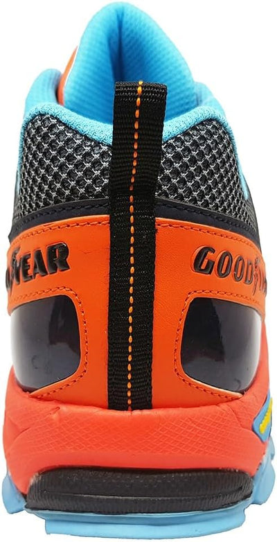 Goodyear Herren metallfreie Arbeitssicherheitsschuhe, Orange Blau, 45 EU Orangeblau 45 EU, Orangebla