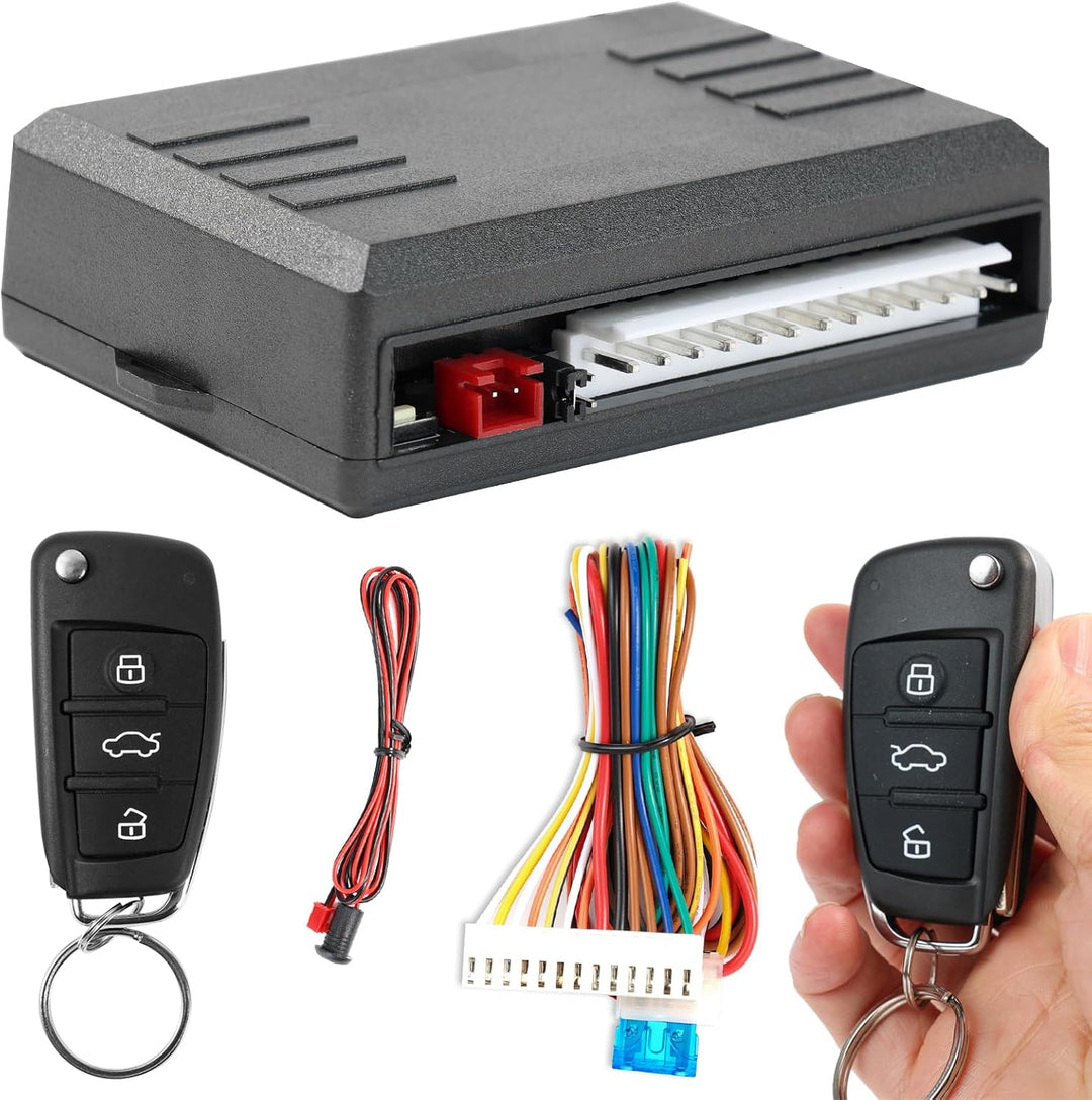 XUKEY Auto Zentralverriegelung Universal Keyless Go Nachrüsten Schlüsselloses Zugangssystem Auto Tür