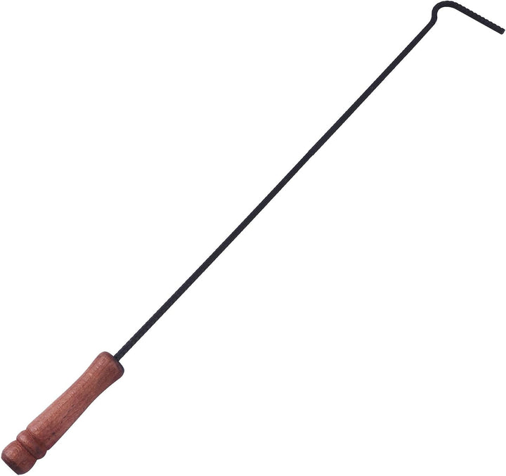 Feuerhaken mit Holzgriff 51 cm Schüreisen Schürhaken Glutkratzer Kaminzubehör Kaminbesteck Stocheise